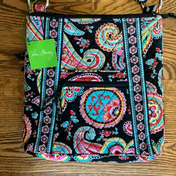 Vera Bradley Parisian Paisley Hipster Crossbody Bag Quilted NWT Purse - Picture 8 of 9